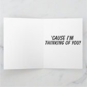 GINGER CAT SOURIRE PENSANT DE VOUS Cartes de voeux (Intérieur)