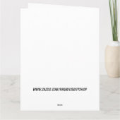 GINGER CAT SOURIRE PENSANT DE VOUS Cartes de voeux (Dos)