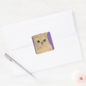 Ginger Cat Square Stickers (Envelop)