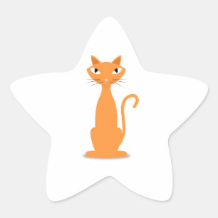 Ginger Cat Ster Sticker