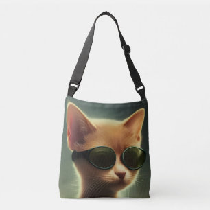 GINGER CAT SUNGLASSEN PURSES, ALLEMAAL OVER DRUKTA CROSSBODY TAS
