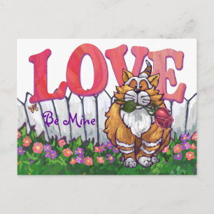 Ginger Cat Valentijnsdag Feestdagenkaart