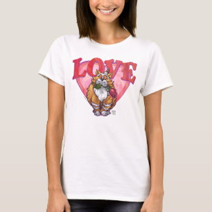 Ginger Cat Valentijnsdag T-shirt