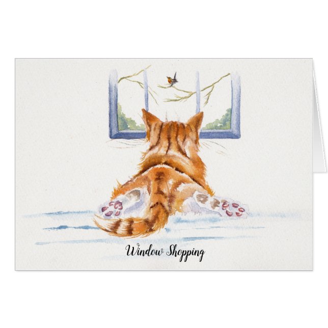 Ginger Cat Window Shoping (Voorkant Horizontaal)