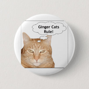 Ginger Cats Rule! Ronde Button 5,7 Cm