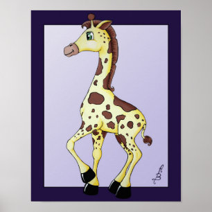 Ginger de Giraffe Poster