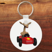 Ginger de Giraffe race Sleutelhanger (Voorkant)