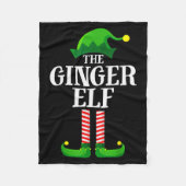 Ginger Elf Matching Family Group Christmas Party P Fleece Deken (Voorkant)