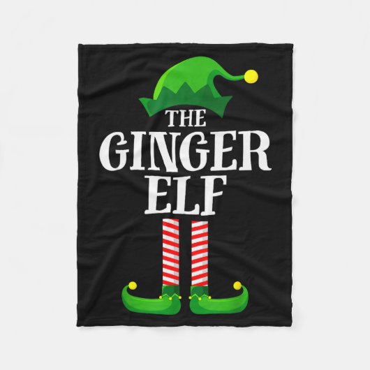 Ginger Elf Matching Family Group Christmas Party P Fleece Deken (Voorkant)
