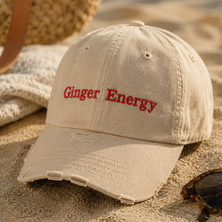 Ginger Energie Geborduurde Hoed | Grappige roodhar Pet