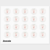 Ginger Fairy Baby shower Bedankt Ronde Sticker (Vel)