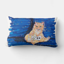 Ginger Gamer Cat Kussen