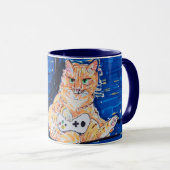 Ginger Gamer Cat Mok (Voorkant rechts)