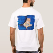 Ginger Gamer Cat T-shirt (Achterkant)