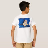 Ginger Gamer Cat T-shirt (Achterkant volledig)