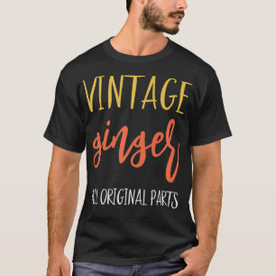 Ginger Giften voor mannen Retro  gember Birthday T-shirt