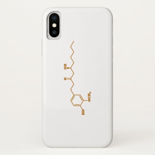 Ginger Gingerol Molecule Chemical Formule Case-Mate iPhone Case (Achterkant)