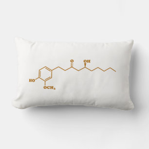 Ginger Gingerol Molecule Chemical Formule Kussen