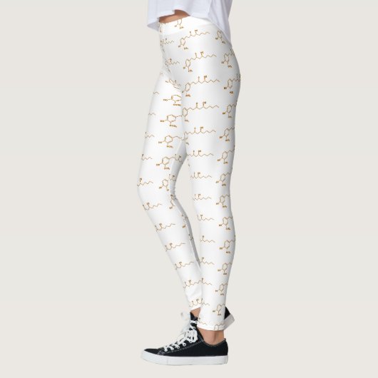 Ginger Gingerol Molecule Chemical Formule Leggings (Links)