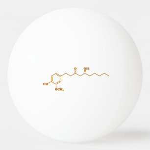 Ginger Gingerol Molecule Chemical Formule Pingpongballen