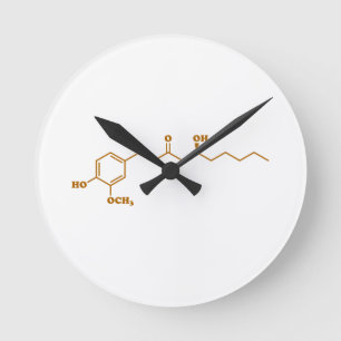 Ginger Gingerol Molecule Chemical Formule Ronde Klok