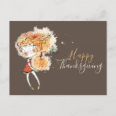 Ginger Girl avec carte postale Thanksgiving Citrou (Devant)
