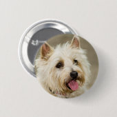 Ginger-glimpje Ronde Button 5,7 Cm (Voorkant /achterkant)