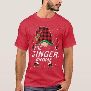 Ginger Gnome Buffalo Pset Matching Family Christm T-shirt