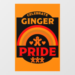 Ginger Haired Pride Raamsticker