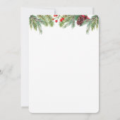 Ginger Jar en greenery Holiday party Kaart (Achterkant)