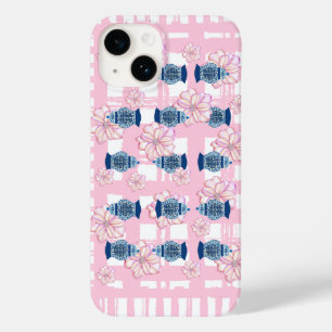 Ginger Jars Dubbel Geluk Roze Bloemen Case-Mate iPhone 14 Hoesje