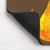 Ginger kat schattige illustratie waterverf muismat (Hoek)