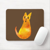 Ginger kat schattige illustratie waterverf muismat (Met muis)