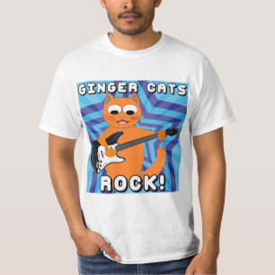 Ginger Katten Roken! Gitaar Kat T Shirt