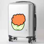 Ginger-kind (grappige cartoon zoals schets) v1 sticker (Koffer)