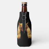 Ginger Lazy Cat, fles koeler (Fles Achterkant)