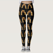 Ginger Lazy Chat, Dames Leggings (Devant)
