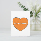 Ginger Love Briefkaart (Staand voorkant)