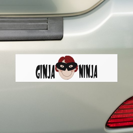 Ginger Ninja Bumpersticker (Op auto)