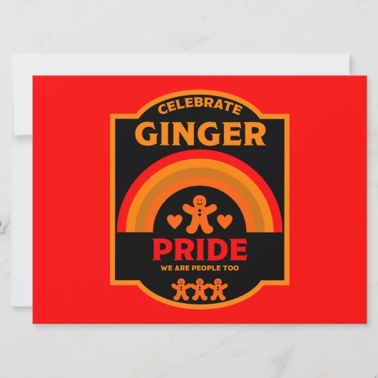 Ginger Pride Dag Maand Evenementen (Voorkant)
