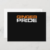 Ginger Pride Red Hair Redhead Gift Briefkaart (Voorkant / Achterkant)