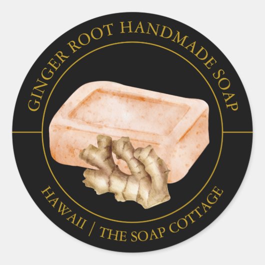 Ginger Root Zeep Label (Voorkant)