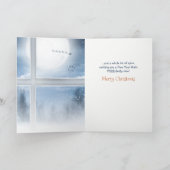 Ginger Sinaasappel Tabby Cat Merry Christmas Feestdagen Kaart (Binnen)