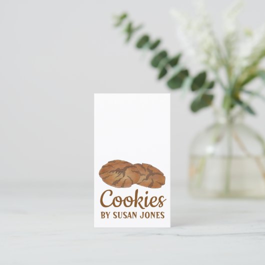 Ginger Snaps Gingersnap Biscuit Ginger Nut Cookies Visitekaartje (Staand voorkant)