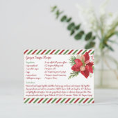 Ginger Snaps Recipe Briefkaart (Staand voorkant)