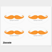 Ginger-Stache Ovale Sticker (Vel)