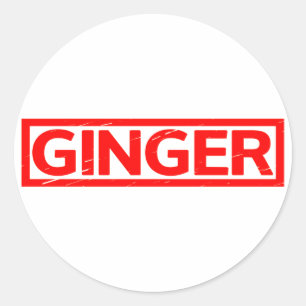Ginger Stamp Ronde Sticker