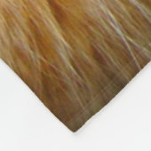 Ginger Tabby Cat Meditation Fleece Deken (Hoek)