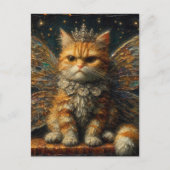 Ginger Tabby Fairy Kat Briefkaart (Voorkant)