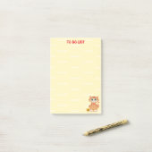 Ginger Tabby Kitty Cat Cartoon om lijst te doen Post-it® Notes (Op bureau)